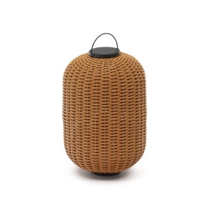Veioza portabila maro din metal cu USB 55 cm Saranella Kave Home
