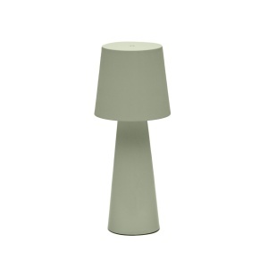Veioza portabila turcoaz din metal cu USB 40 cm Arenys Kave Home