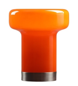 Veioza portocalie din sticla 30 cm Bonbon Quiet Object