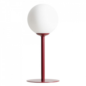 Veioza rosie din metal 35 cm Pinne Quiet Object