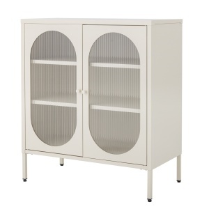 Vitrina bej din metal 90 cm Salvo Bloomingville