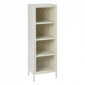 Vitrina crem din fier si MDF 131 cm Astrup The Home Collection