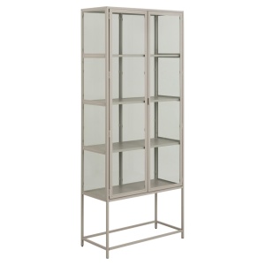 Vitrina gri din metal 186 cm Seaford Actona Company