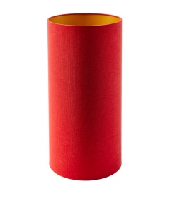 Abajur rosu corai din fibre sintetice Soft Canvas S Pols Potten