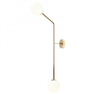 Aplica aurie din metal cu 2 becuri Pure Vertical Quiet Object