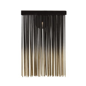 Aplica neagra/aurie din metal Wind Thai Natura