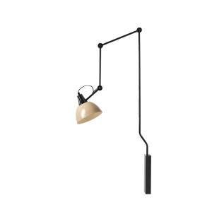 Aplica neagra/bej din metal Aida Aldex
