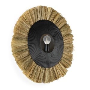 Aplica neagra/maro din metal Flow Thai Natura