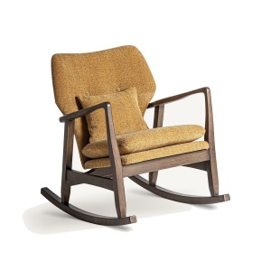 Balansoar ocru/maro din textil Kelly Vical Home