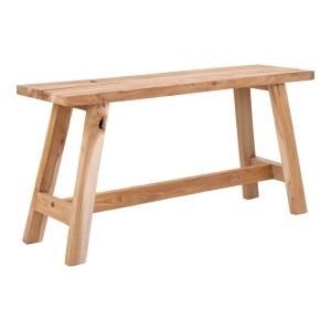 Bancheta din lemn maro 90 cm Barcelona House Nordic