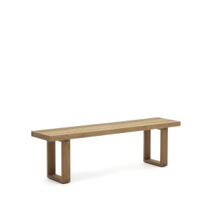Bancheta exterior maro din lemn 170 cm Canadell Kave Home