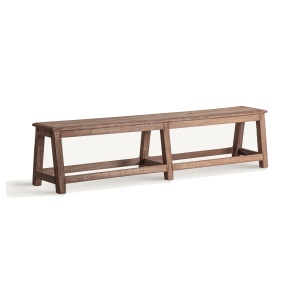 Bancheta maro din lemn 182 cm Khine Vical Home