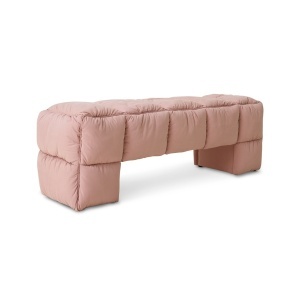 Bancheta roz din bumbac 140 cm Puffy HKliving