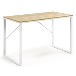 Birou alb/maro din metal 60x120 cm Talbot Kave Home