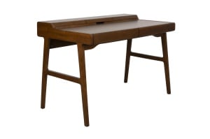 Birou maro din lemn 70x120 cm Kaat Walnut Zuiver