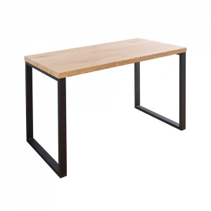 Birou maro/negru din MDF si fier 60x120 cm Ivy The Home Collection