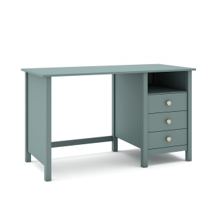 Birou verde petrol din lemn 54x120 cm Max The Home Collection
