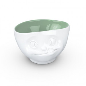 Bol alb/verde din ceramica 500 ml Tasty Tassen