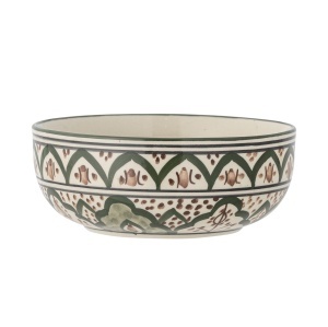 Bol alb/verde din ceramica 550 ml Karlie Creative Collection