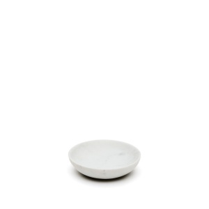 Bol decorativ alb din marmura 15 cm Ecin Kave Home