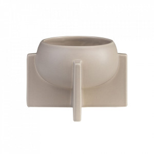 Bol decorativ bej nisipiu din ceramica 17 cm Ovo Versmissen