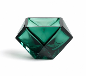 Bol decorativ verde din sticla 20x22 cm Uconi Kave Home