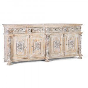 Bufet inferior alb din lemn 225 cm Salina Giner y Colomer