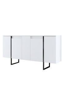 Bufet inferior alb/negru 160 cm Luxe The Home Collection
