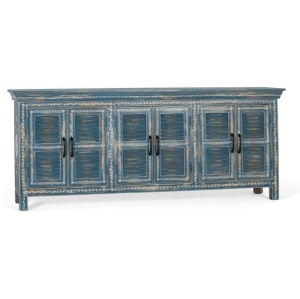 Bufet inferior albastru din lemn 184 cm Larch Giner y Colomer