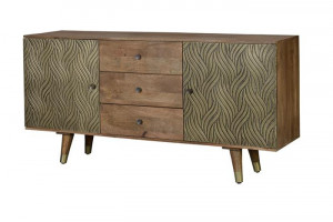 Bufet inferior maro din lemn 160 cm Savana Giner y Colomer