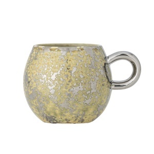 Cana galben/argintie din ceramica 275 ml Paula Bloomingville
