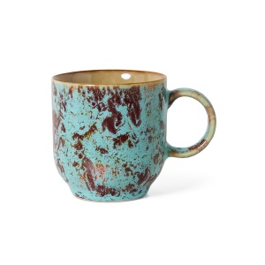 Cana multicolora din ceramica 250 ml 70s Patina HKliving