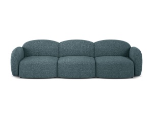 Canapea albastru deschis din textil pentru 3 persoane Blair Eden Micadoni