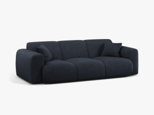 Canapea albastru navy din textil pentru 3 persoane Molino Eden Micadoni