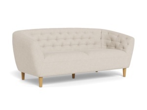 Canapea bej/maro din textil pentru 3 persoane Ria Quiet Object