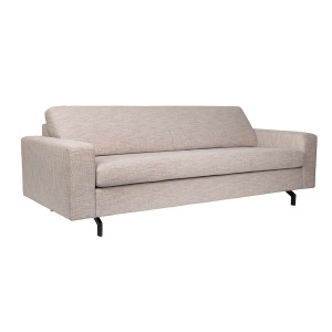 Canapea crem din textil pentru 2,5 persoane Jean Zuiver