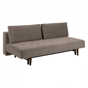 Canapea extensibila bej din textil si lemn 200 cm Blain Actona Company
