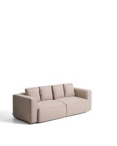 Canapea extensibila din textil bej pentru 3 persoane Marela Kave Home