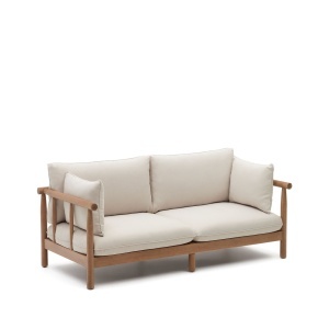 Canapea exterior maro din textil pentru 2 persoane Sacova Kave Home