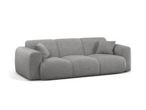 Canapea gri deschis din textil pentru 3 persoane Molino Eden Micadoni