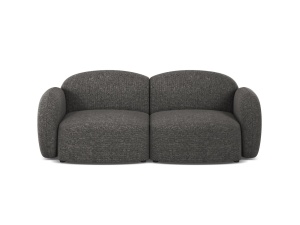 Canapea gri inchis din textil pentru 2 persoane Blair Eden Micadoni