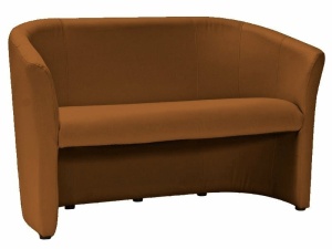 Canapea maro din piele ecologica 126 cm Wenge The Home Collection