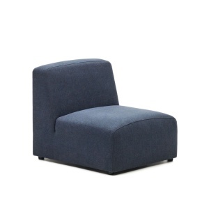 Canapea modulara albastra din textil 89 cm Neom Kave Home