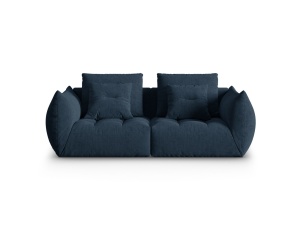 Canapea modulara albastru navy din textil pentru 3 persoane Bloom Wind Micadoni
