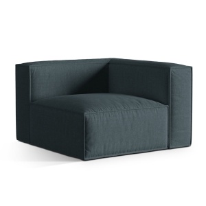 Canapea modulara albastru petrol din textil pentru 1 persoana Nuria Right Liberty Micadoni