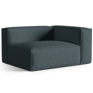 Canapea modulara albastru petrol din textil pentru 2 persoane Nuria Right Structural Micadoni