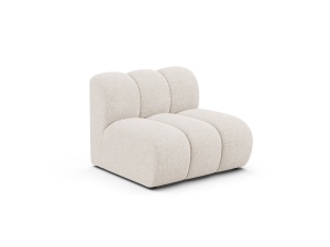 Canapea modulara bej deschis din textil pentru 1 persoana Lupine Chenille Micadoni