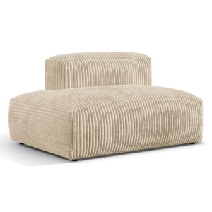 Canapea modulara bej deschis din textil pentru 1 persoana Martina Corduroy Rib Micadoni