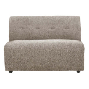 Canapea modulara bej din textil pentru 1,5 persoane Vint Middle HKliving