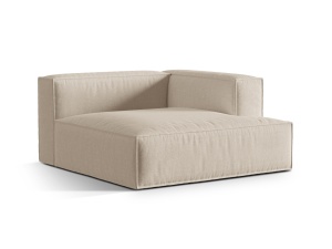 Canapea modulara bej din textil pentru 1 persoana Nuria Right Structural Micadoni